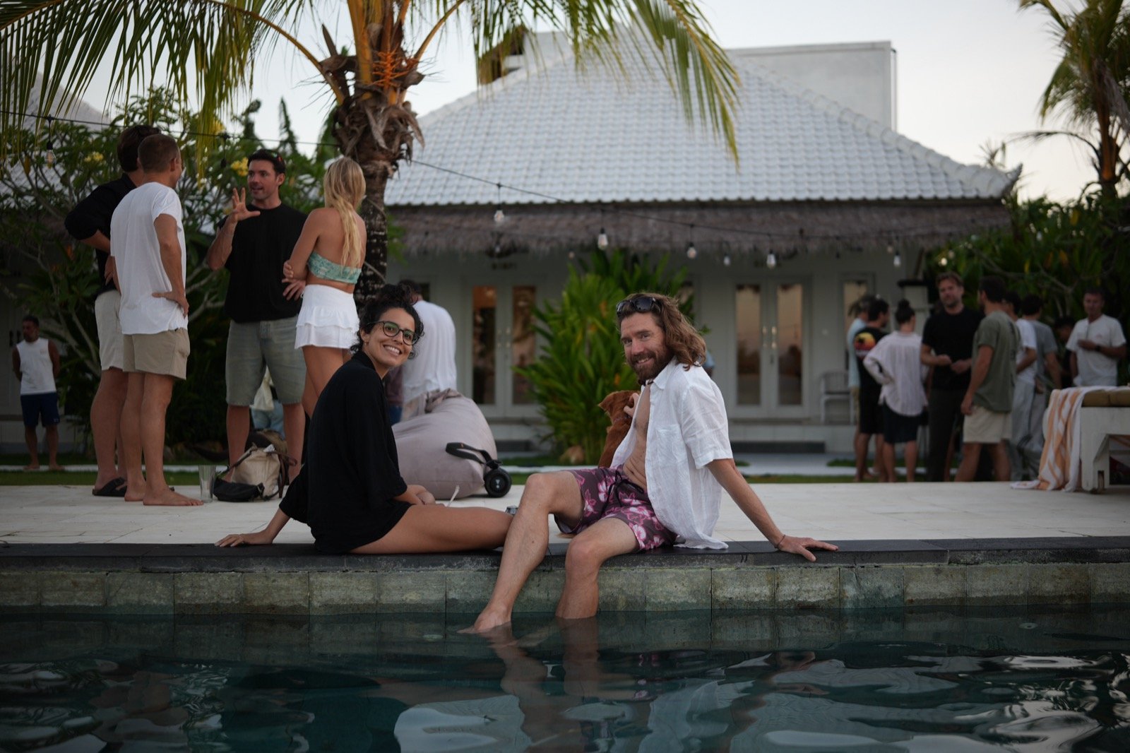 Guests by the pool