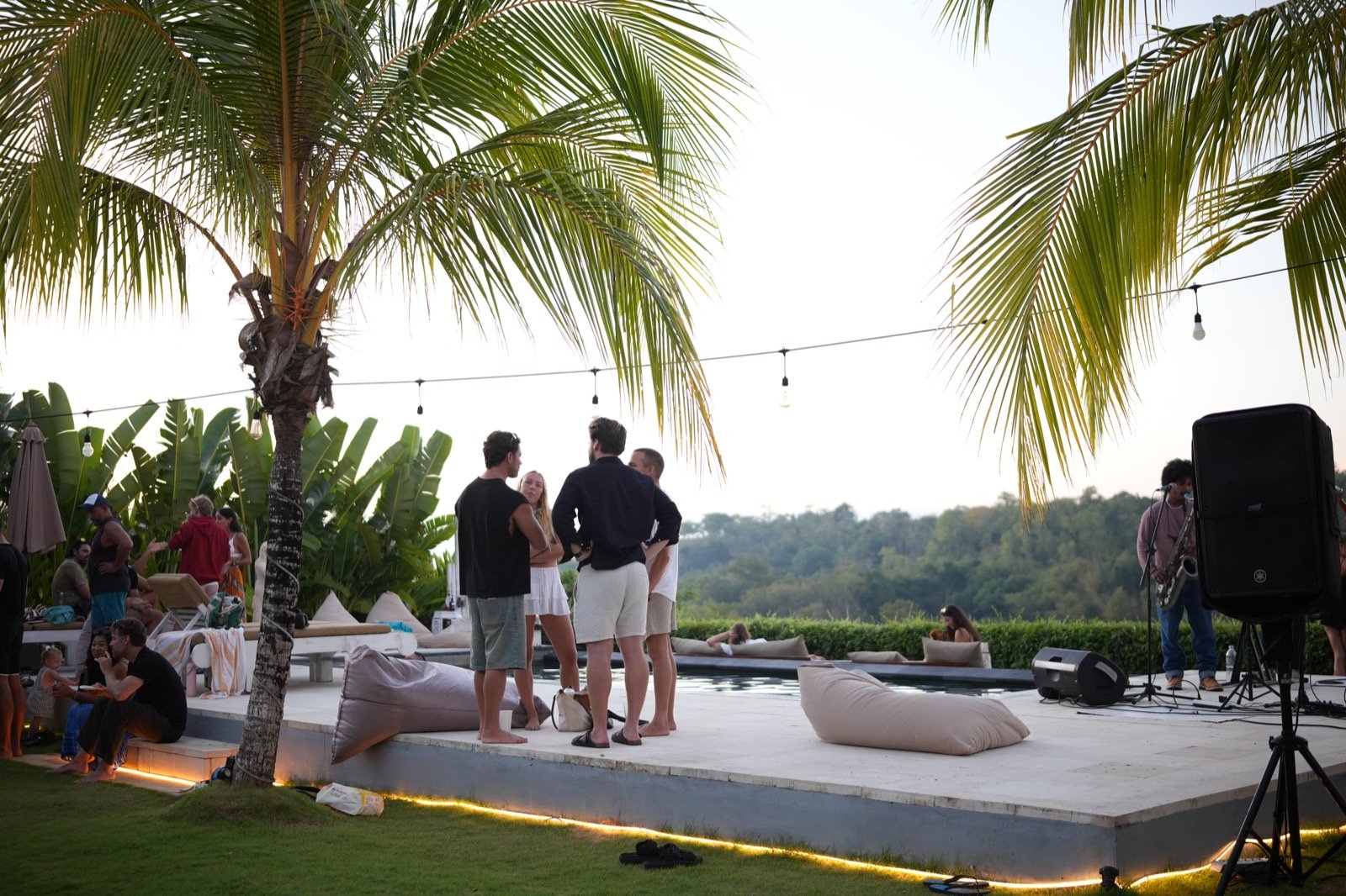Private sunset event on the terrace